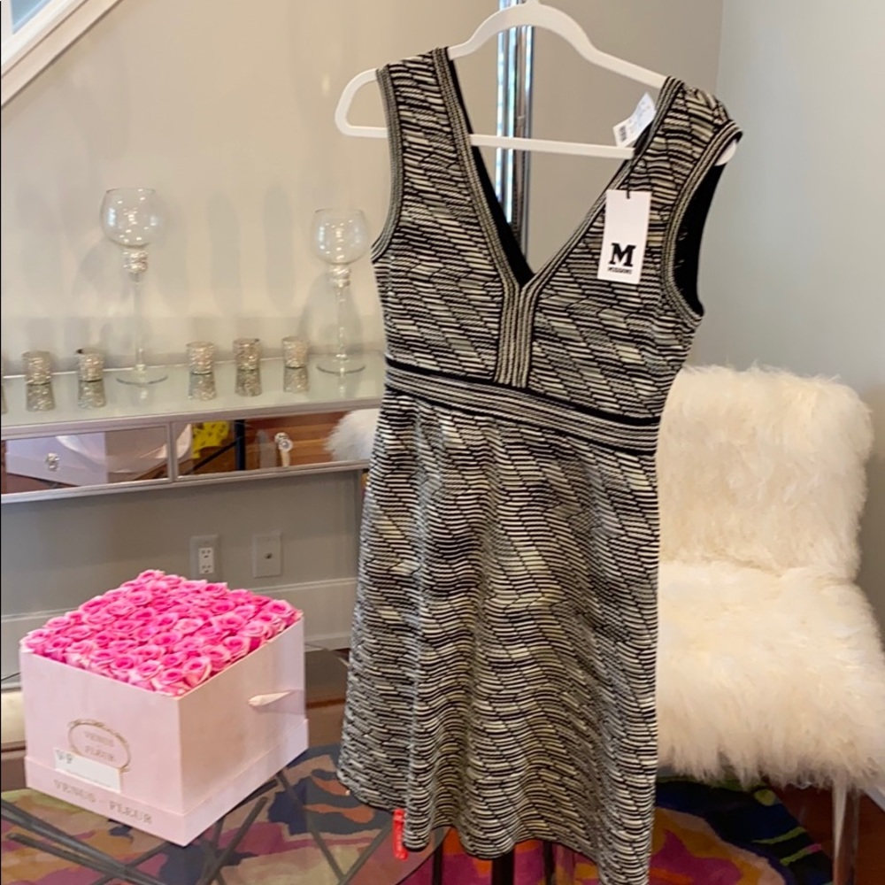 Missoni knit dress - black and gold. EU size 42